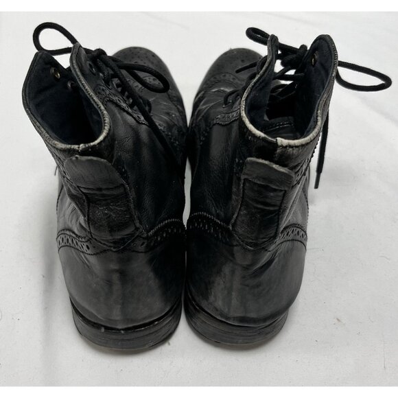 Vintage/Distressed/Grunge Red Tape Leather Lace Up Brogue Boots Wing Tip 10.5 main image 4